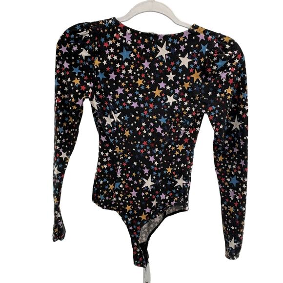 Free People Girls Like Us Star Print Black Bodysuit - Picture 9 of 12